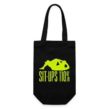 Fanatiques de fitness Redressements assis 110 % Gymnastique suédoise Gym - Sac à bouteille - noir - Devant