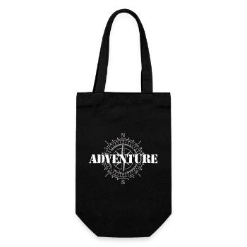 Adventure - Gift Bag for Bottles - black - Front