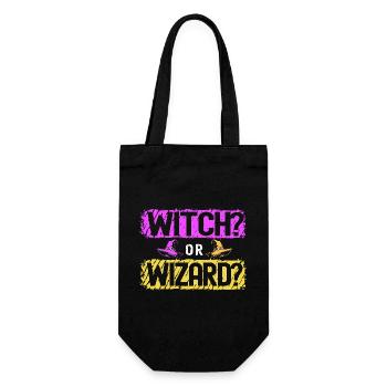 Halloween Gender Reveal - Gift Bag for Bottles - black - Front