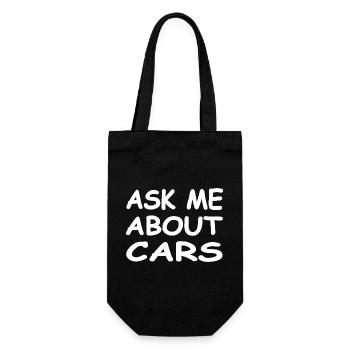 Car - Gift Bag for Bottles - black - Front