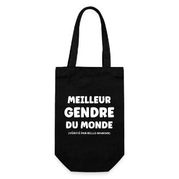 son-in-law - Gift Bag for Bottles - black - Front