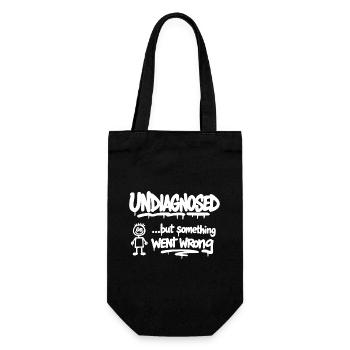 Undiagnosed But Something Went Wrong Saying - Gift Bag for Bottles - black - Front