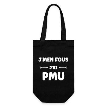 PMU Humor - Gift Bag for Bottles - black - Front