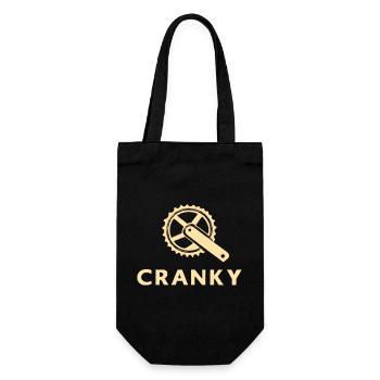 Grummelig Cranky Fahrrad Kurbel Motiv - Sac à bouteille - noir - Devant