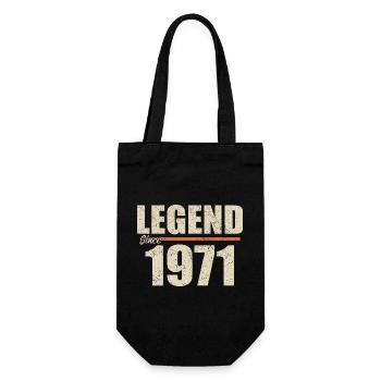 Anniversaire 1971 | Légende depuis 1971 - Sac à bouteille - noir - Devant