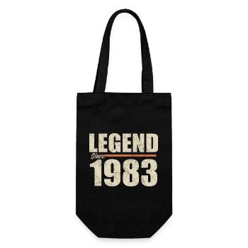 Anniversaire 1983 | Légende depuis 1983 - Sac à bouteille - noir - Devant