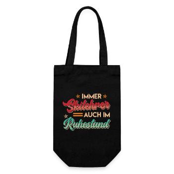 Pension ALWAYS A RETIRED SKIER - Gift Bag for Bottles - black - Front
