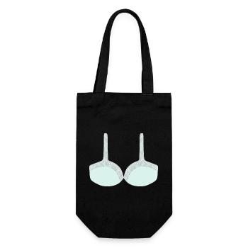 Bralette en dentelle menthe avec superposition florale - Sac à bouteille - noir - Devant