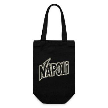 Napoli Neon Schriftzug - Geschenkbeutel für Flaschen - Schwarz - Vorne
