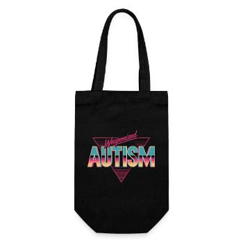Weaponized Autism - Funny Gen Alpha Memes - Gift Bag for Bottles - black - Front