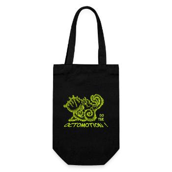Do the Octomotion – Funny Octopus & Sea - Gift Bag for Bottles - black - Front