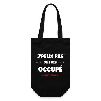 J'peux pas je suis occupé - Sac à bouteille - noir - Devant