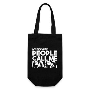 I Love My Papa Steel Worker Ironworker Design - Gift Bag for Bottles - black - Front