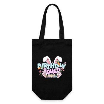 Birthday Squad Happy Easter Sunday Rabbit Bunny - Gift Bag for Bottles - black - Front