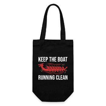 Dragon Boat Club Paddler Team Dragon Boat Gift - Gift Bag for Bottles - black - Front