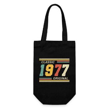 Classic 1977 original 1977 - Gift Bag for Bottles - black - Front