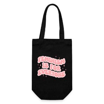 Le féminisme est pour tout le monde - Sac à bouteille - noir - Devant