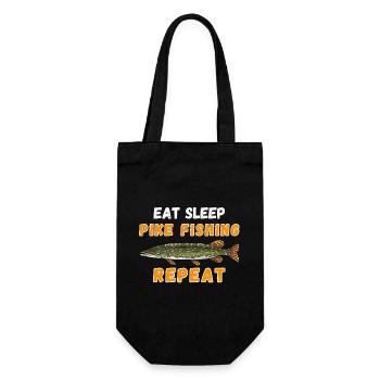 Don répété de pêche au brochet, Eat Sleep - Sac à bouteille - noir - Devant