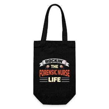 Rockin The Forensic Nurse Life Care - Gift Bag for Bottles - black - Front