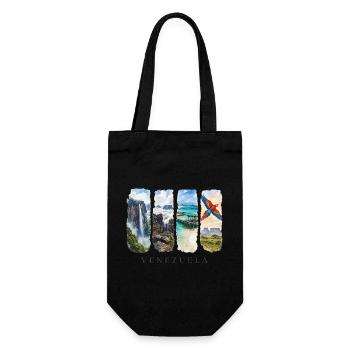 Voyage au Venezuela – Cascade en Amérique du Sud et Nature - Sac à bouteille - noir - Devant