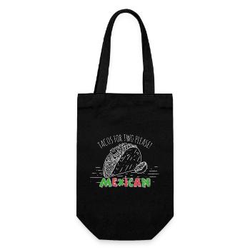 Tacos, cuisine mexicaine - Sac à bouteille - noir - Devant