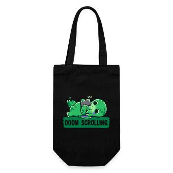 Doom Scrolling - Gift Bag for Bottles - black - Front