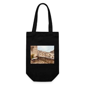 Vue en terrasses de la vieille ville - Sac à bouteille - noir - Devant