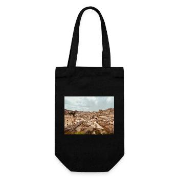 Stone maze towns - Gift Bag for Bottles - black - Front
