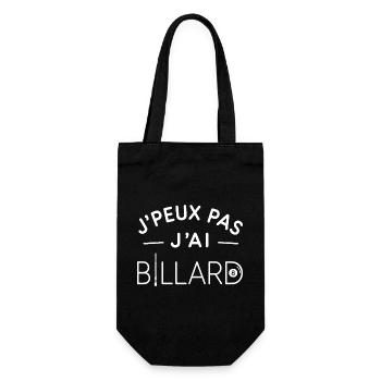 Billard Humour Cadeau Passionné de Billard - Sac à bouteille - noir - Devant