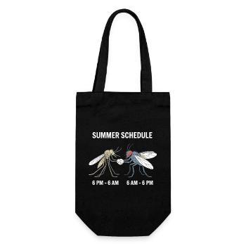 Mücke Fliege Summer Schedule Mückenstich Mücken - Geschenkbeutel für Flaschen - Schwarz - Vorne