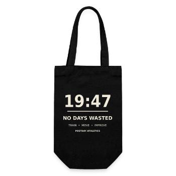 No Days – Sport & Training Motivation - Geschenkbeutel für Flaschen - Schwarz - Vorne