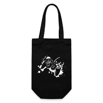 Gamepad Graffiti - Gift Bag for Bottles - black - Front