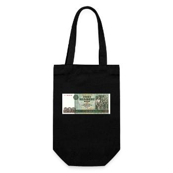 200 mark der ddr - Geschenkbeutel für Flaschen - Schwarz - Vorne
