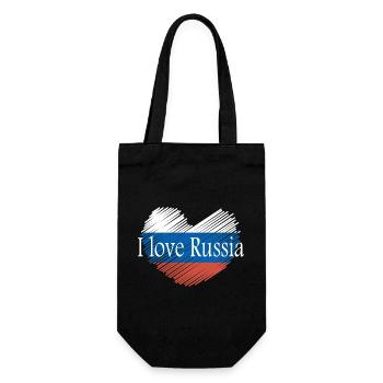 J'aime la russie - Sac à bouteille - noir - Devant