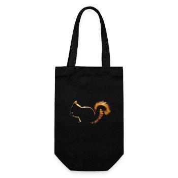 Écureuil - Sac à bouteille - noir - Devant