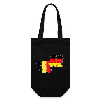 Belgique Allemagne Drapeau Belge Allemand - Sac à bouteille - noir - Devant