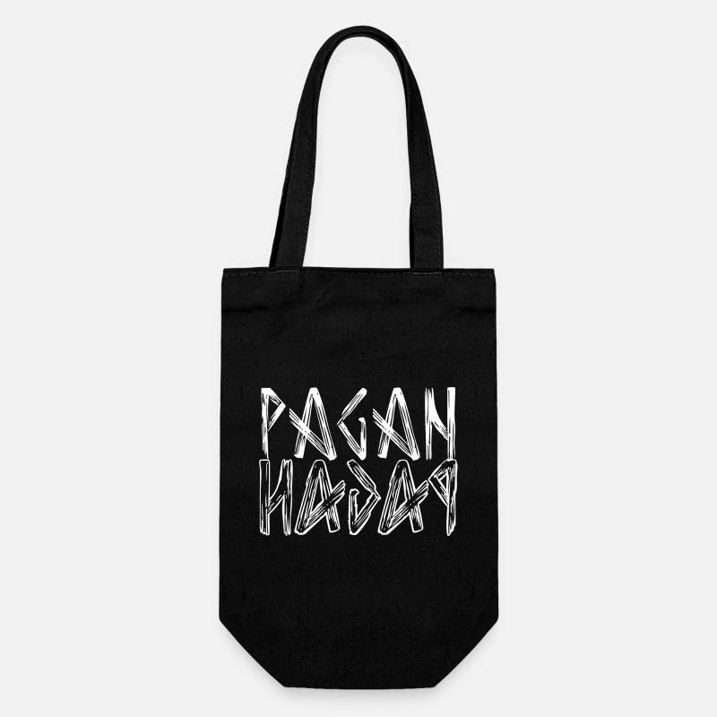 Pagan lettering logo - Gift Bag for Bottles - black