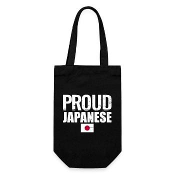 Fier Japonais Japon Drapeau japonais Japonais - Sac à bouteille - noir - Devant