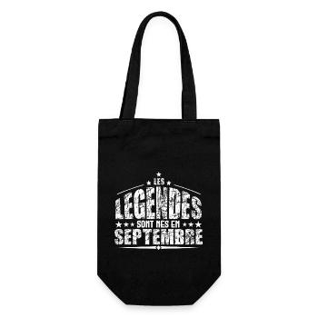 Septembre | les Légendes sont nés en Septembre - Sac à bouteille - noir - Devant