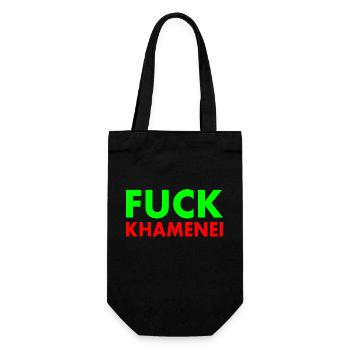 Fuck khamenei Chamenei - iran - Geschenkbeutel für Flaschen - Schwarz - Vorne