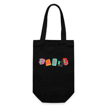 Ideal gift for Padel lovers - Gift Bag for Bottles - black - Front