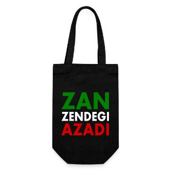 Zan zendegi azadi women life freedom - Gift Bag for Bottles - black - Front