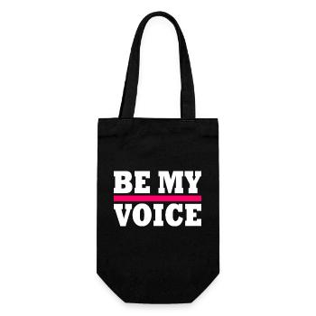 Be my voice iran - Geschenkbeutel für Flaschen - Schwarz - Vorne