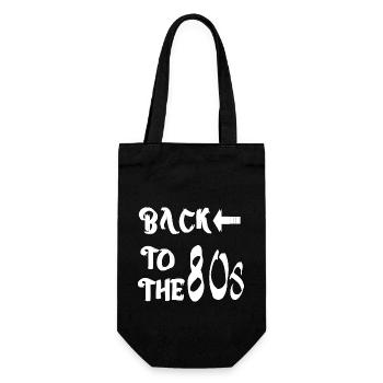 BACK TO THE 80s Outfit - Gift Bag for Bottles - black - Front