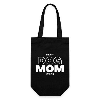 Best Dog Mama - Gift Bag for Bottles - black - Front