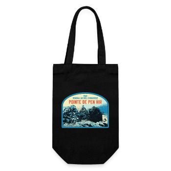 Regional Park of Armorica, the Pointe de Pen Hir - Gift Bag for Bottles - black - Front