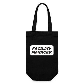 Facility Manager Haustechniker Hausmeister - Geschenkbeutel für Flaschen - Schwarz - Vorne