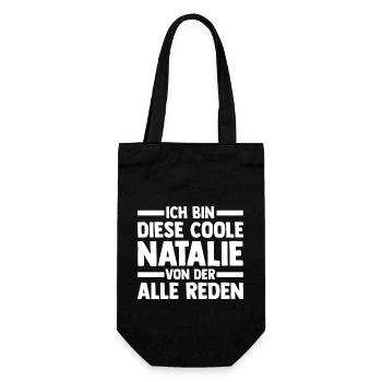 Natalie - Geschenkbeutel für Flaschen - Schwarz - Vorne