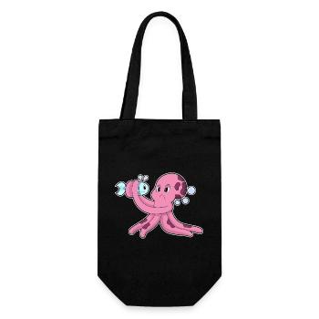 Poisson poulpe - Sac à bouteille - noir - Devant