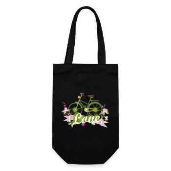 Vélo vert conçu avec beaucoup d’amour - Sac à bouteille - noir - Devant
